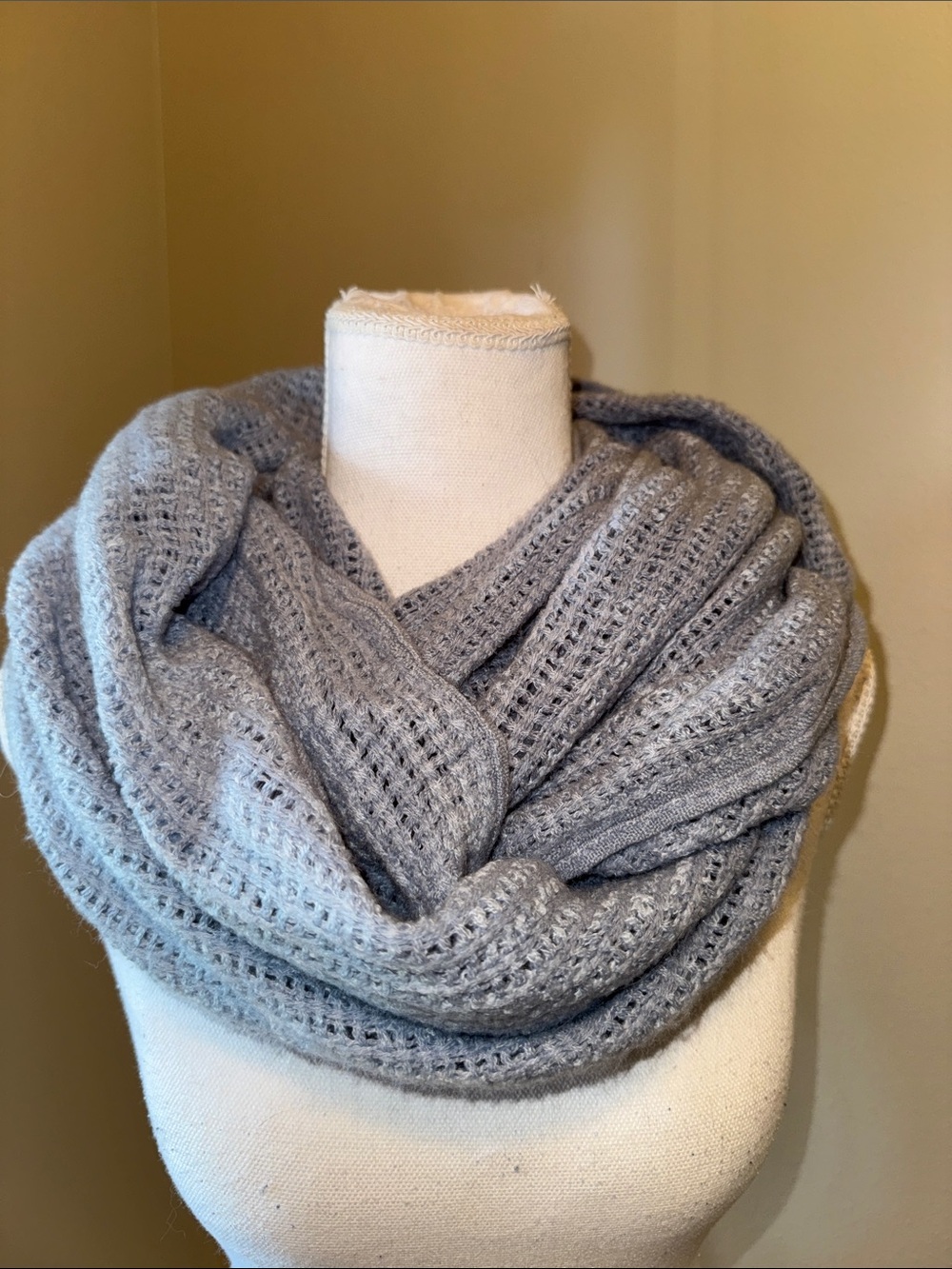 Light Blue Soft Knit Infinity Scarf - Women Accessories